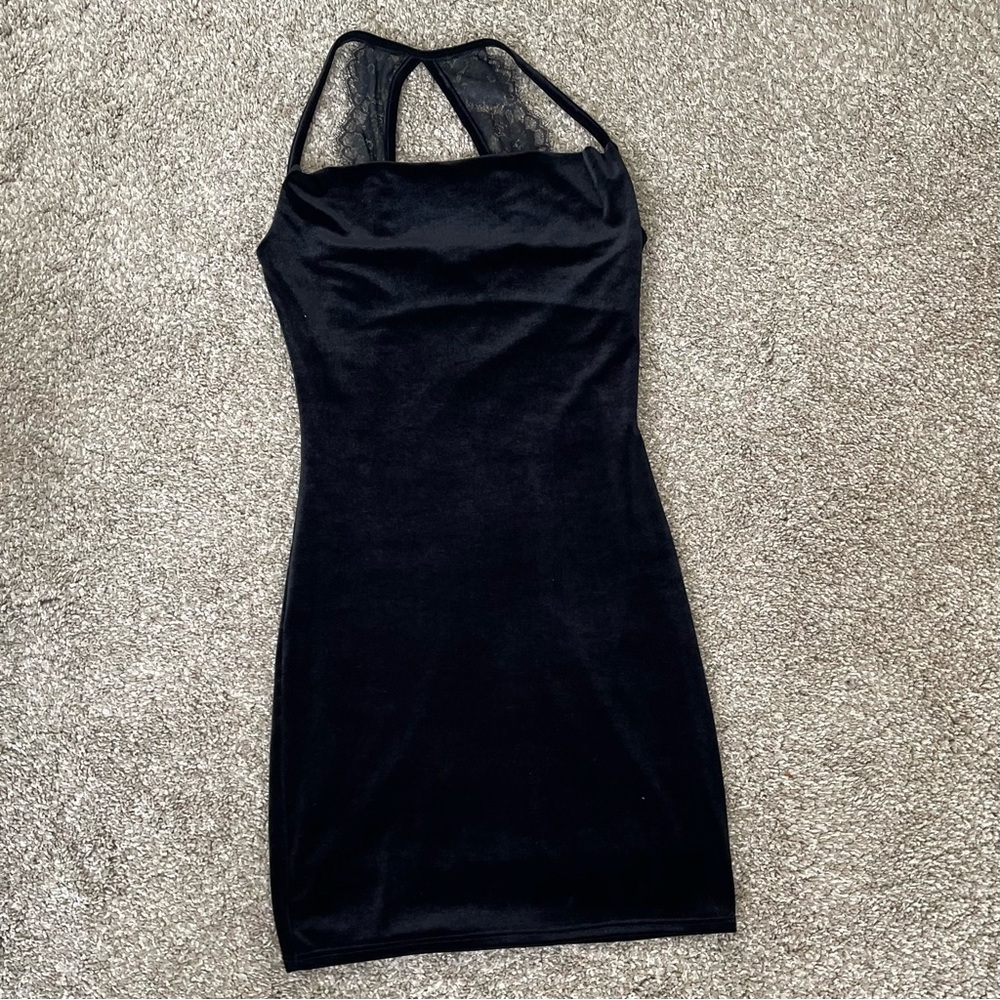 Lulus Sultry Summoning Black Velvet Bodycon Dress - Picture 5 of 8